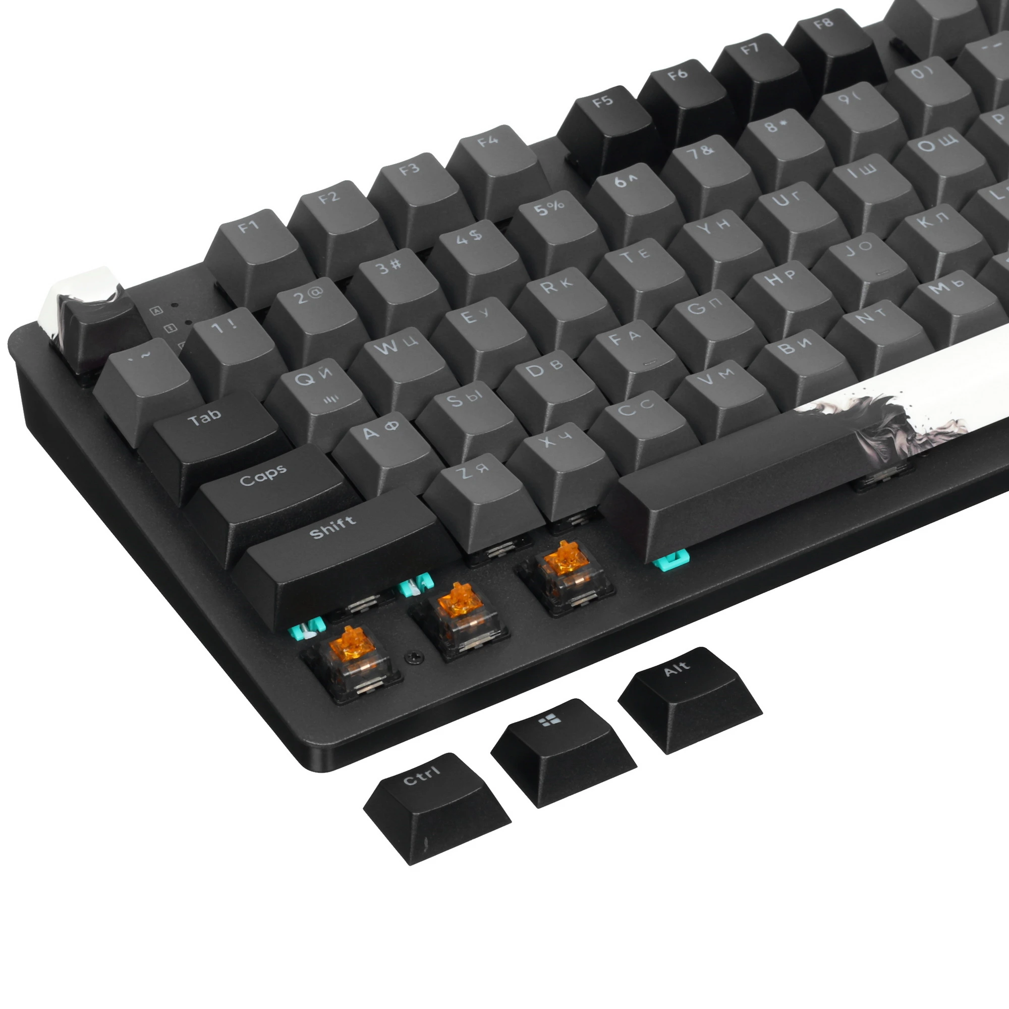 Клавиатура проводная Red Square Keyrox TKL Equinox Black ck (RSQ-20035); USB; механическая; 87 клавиш; Hot-swap; подсветка RGB; ENG\RUS; черный