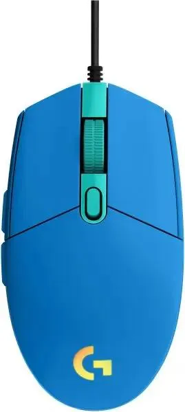 Мышь игровая Logitech G102 LIGHTSYNC Blue (910-005810***); USB; оптический; 200 - 8000 dpi; 6 кнопок; колесо-кнопка; LED подсветка