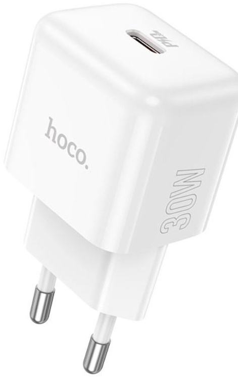 Зарядное устройство Hoco N32 Glory; 1 USB порт (Type-C) - 3А; 30 Вт; QC3.0, PD30W; белый