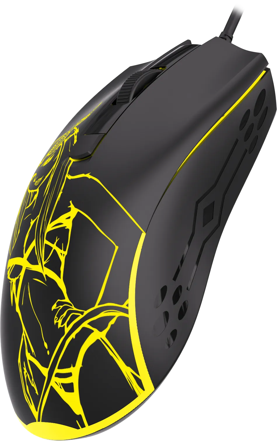 Мышь игровая Jet.A PANTEON LS72 Black (102); USB; оптический; 400-7200 dpi; 6 кнопок; колесо прок