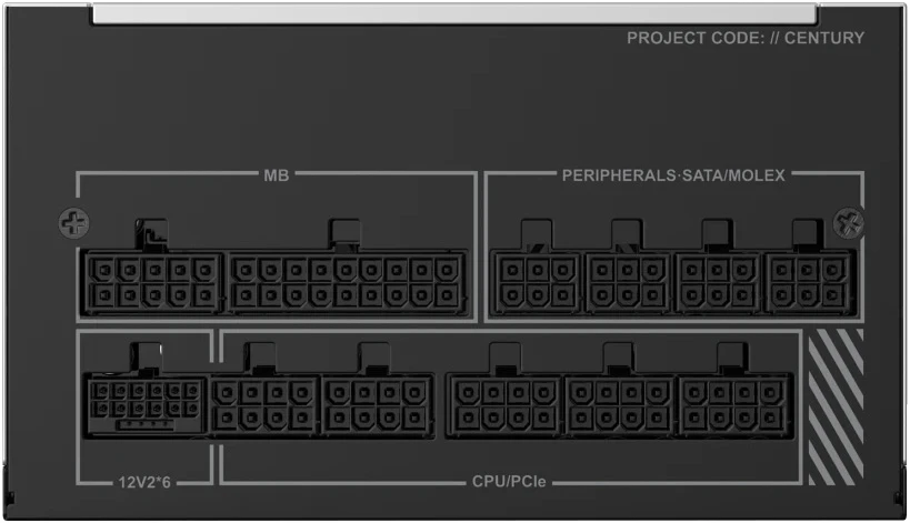 Блок питания 1200 Вт MONTECH CENTURY II 1200W, серый, ATX, модульный, 1x24 pin, 2x4+4 pin, 6x6+2 pin, 16 pin (12V-2x6), 12xSATA, 4xMolex, 80+ Gold