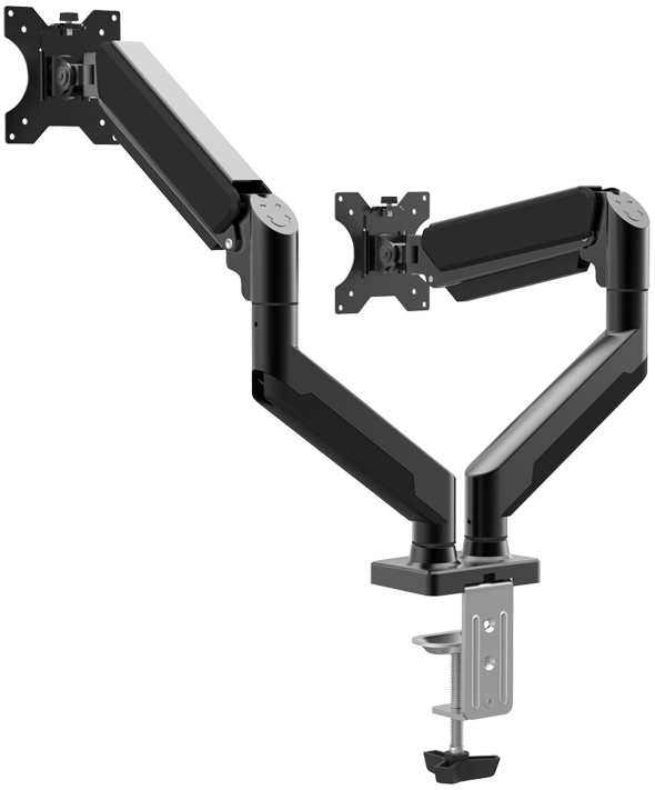 Кронштейн 13" - 32" Крепление для монитора Harper MG-140; 2 монитора; настольный; до 9 кг; VESA 75 x 75 мм, 100 x 100 мм; чёрный