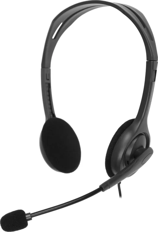 Гарнитура накладные Logitech H111 Stereo Headset (981-000594***); оголовье (headband); 20 - 20 000 Г