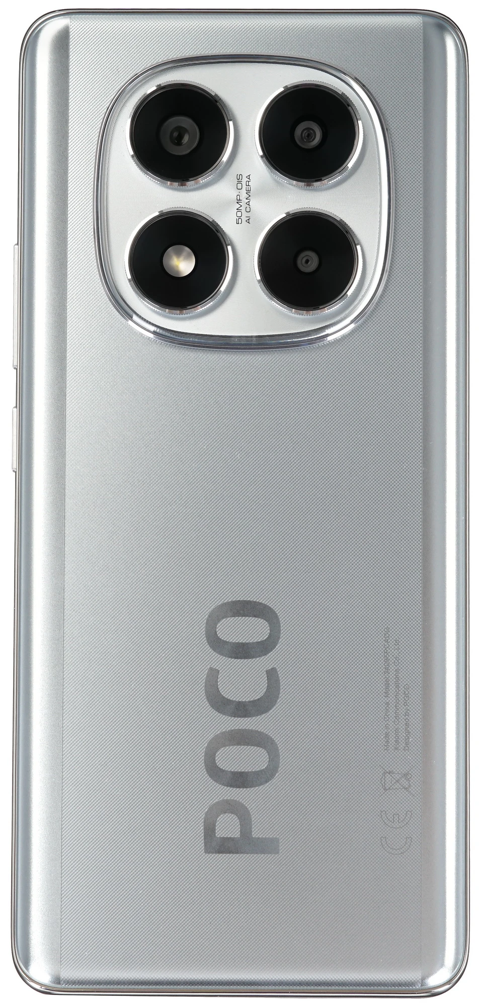 Смартфон POCO X7 5G 8/256Gb Silver;  6.67" AMOLED 120Гц; 2712x1220; MT Dimensity 7300Ultra 8 ядер 2,5 ГГц; 8Гб/256Гб; 50+8+2 Мп/20Мп BT5.4; WiFi 802.1