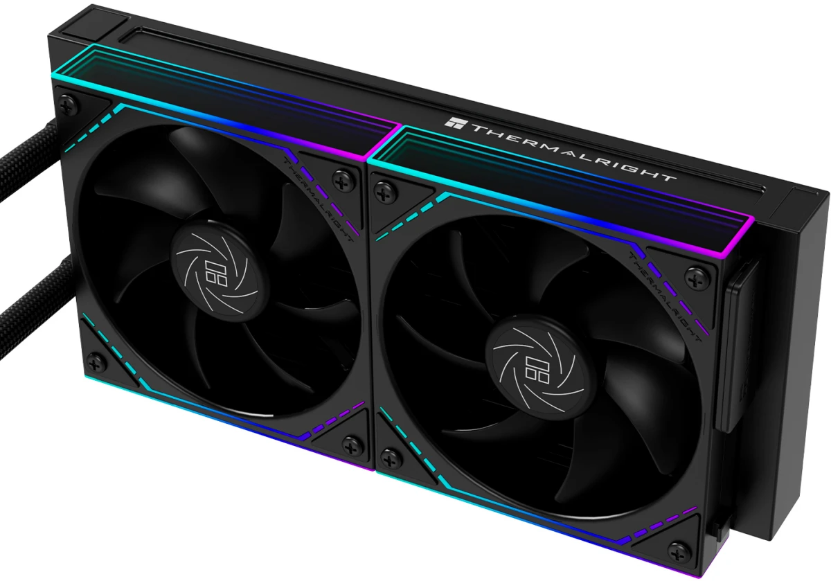 Система жидкостного охлаждения 240 мм Thermalright Core Matrix 240 Vision ARGB Black (C-MATRIX-VISION-BL-240-ARGB); активная; 2 вентилятора; 2000 об/м
