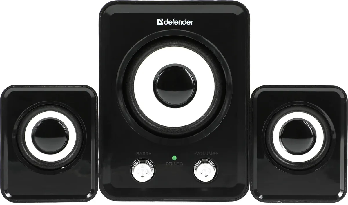 Акустическая система 2.1 Defender #1 Z4 (65508***); 11 Вт; 50 - 20 000 Гц; пластик; регулятор на пер