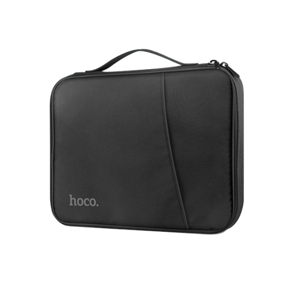 Сумка для ноутбука Сумка-органайзер 10,9" Hoco GT2; синтетическая ткань 1680D film + 150DPU + 5t pearl; водонепроницаемая; черный; 260 г