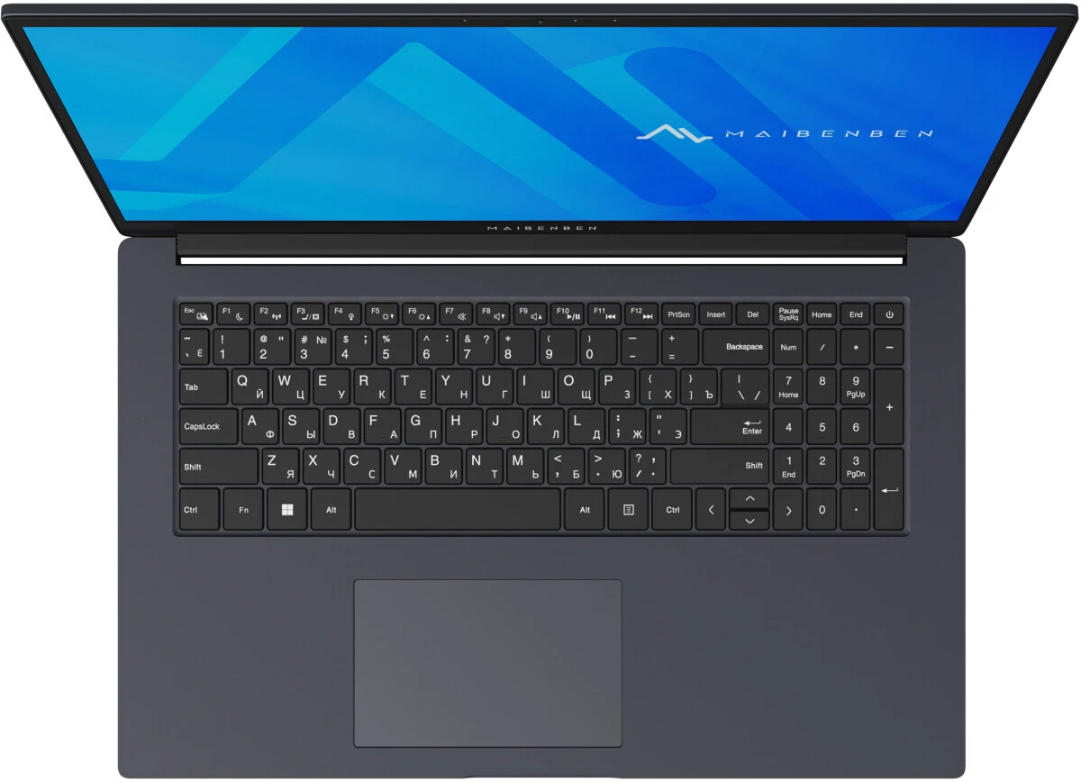 Ноутбук 17.3" 1920 x 1080 IPS 60 Гц Maibenben M17A-R343UM (M17A-R758UMB1SLURE3_16); AMD Ryzen 7 5825U; 16 Гб; 512 Гб; AMD Radeon Graphics ; Linux; 45.
