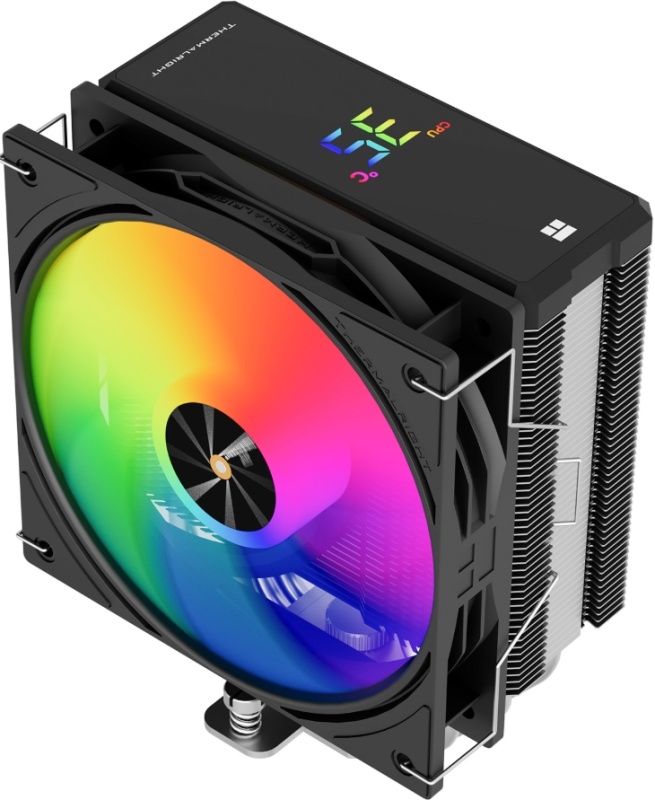Кулер для процессора 120 мм Thermalright Assassin X 120 R Digital Black (TRAX120RDB), 1x120 мм, 4 pin, USB, 2000 об/мин, черный, 225 Вт, 29.8 дБ