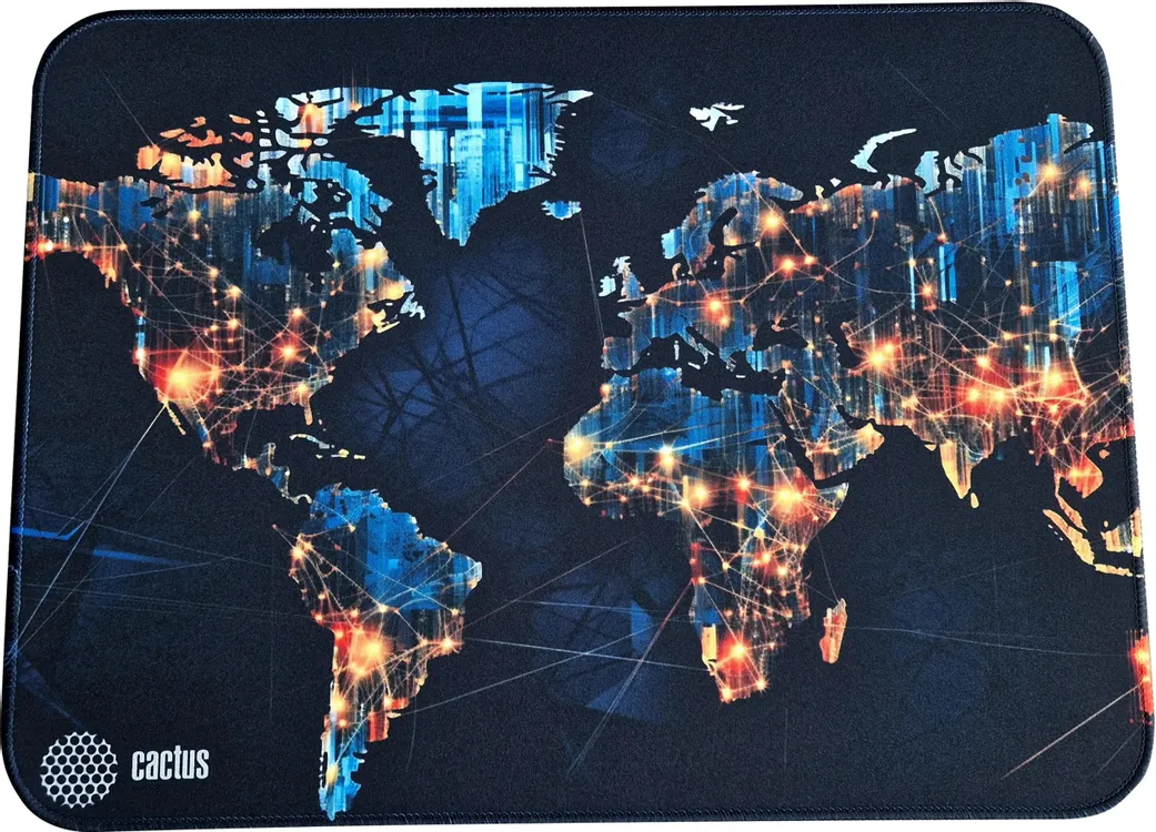 Коврик для мыши Cactus News (CS-MP-PRO13XL***); ткань + резиновая основа; 400 х 300 х 3 мм; игровая поверхность; рисунок