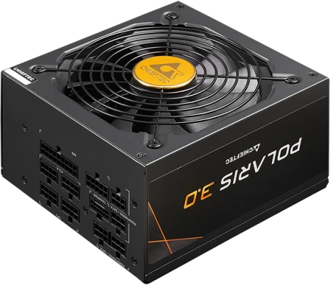 Блок питания 1250 Вт Chieftec Polaris 3.0 12VHPWR (PPS-1250FC-A3); 1x24 pin; 2x8(4+4) pin; 12xSata; 4xMolex; 6x6+2-pin PCI-E; 80+ Gold; APFC; отстегив