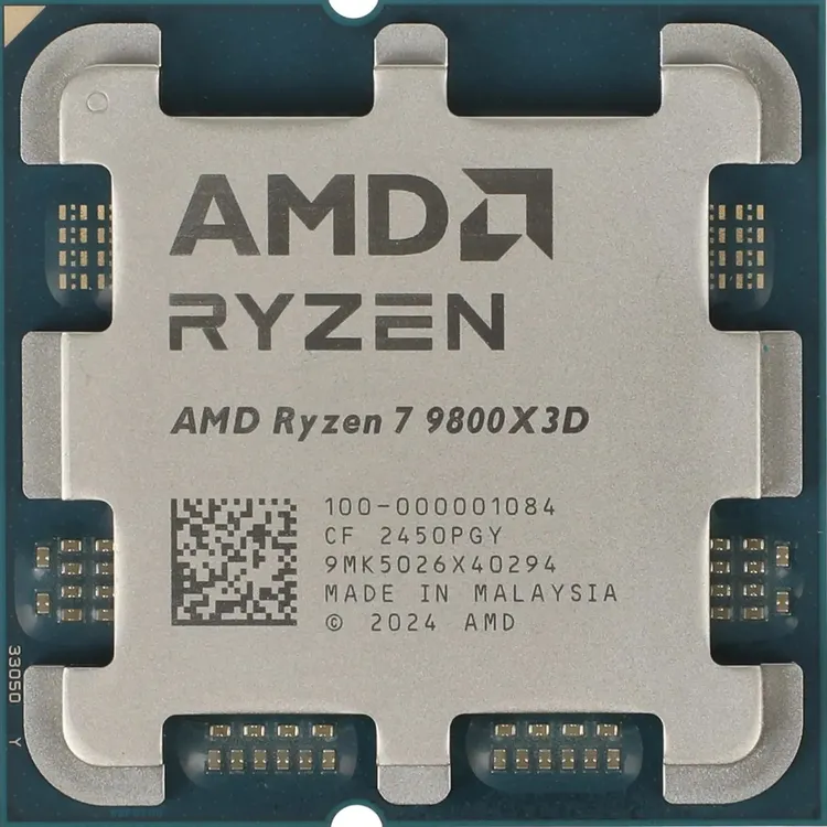Процессор AMD Ryzen 7 9800X3D (100-100-000001084); AM5; 4.7-5.2 Ггц; 640 кБ L1 Cache; 8 МБ L2 Cache; 96 МБ L3 Cache; Raphael; AMD Radeon Graphics; 4 н