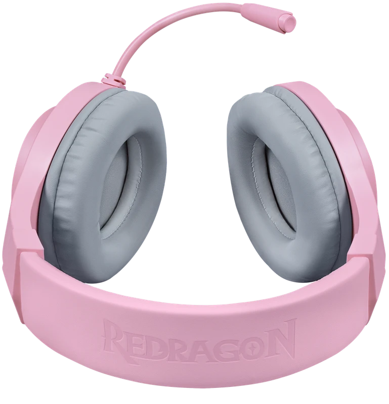 Гарнитура игровая Redragon Hylas Pink (70746); оголовье (headband); 20 Гц - 20 кГц; 16 Ом; 2 м; микрофон; регулятор громкости; 2 x jack 3,5 мм + USB (