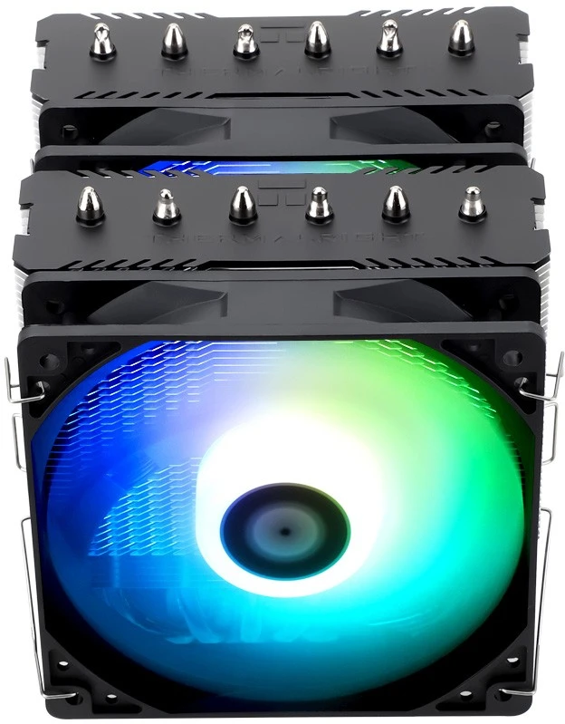 Кулер для процессора 120 мм Thermalright Peerless Assassin 120 SE ARGB (TRPA120SEA), 2x120 мм, 2x4 pin, ARGB, 1550 об/мин, черный, 265 Вт, 25.6 дБ