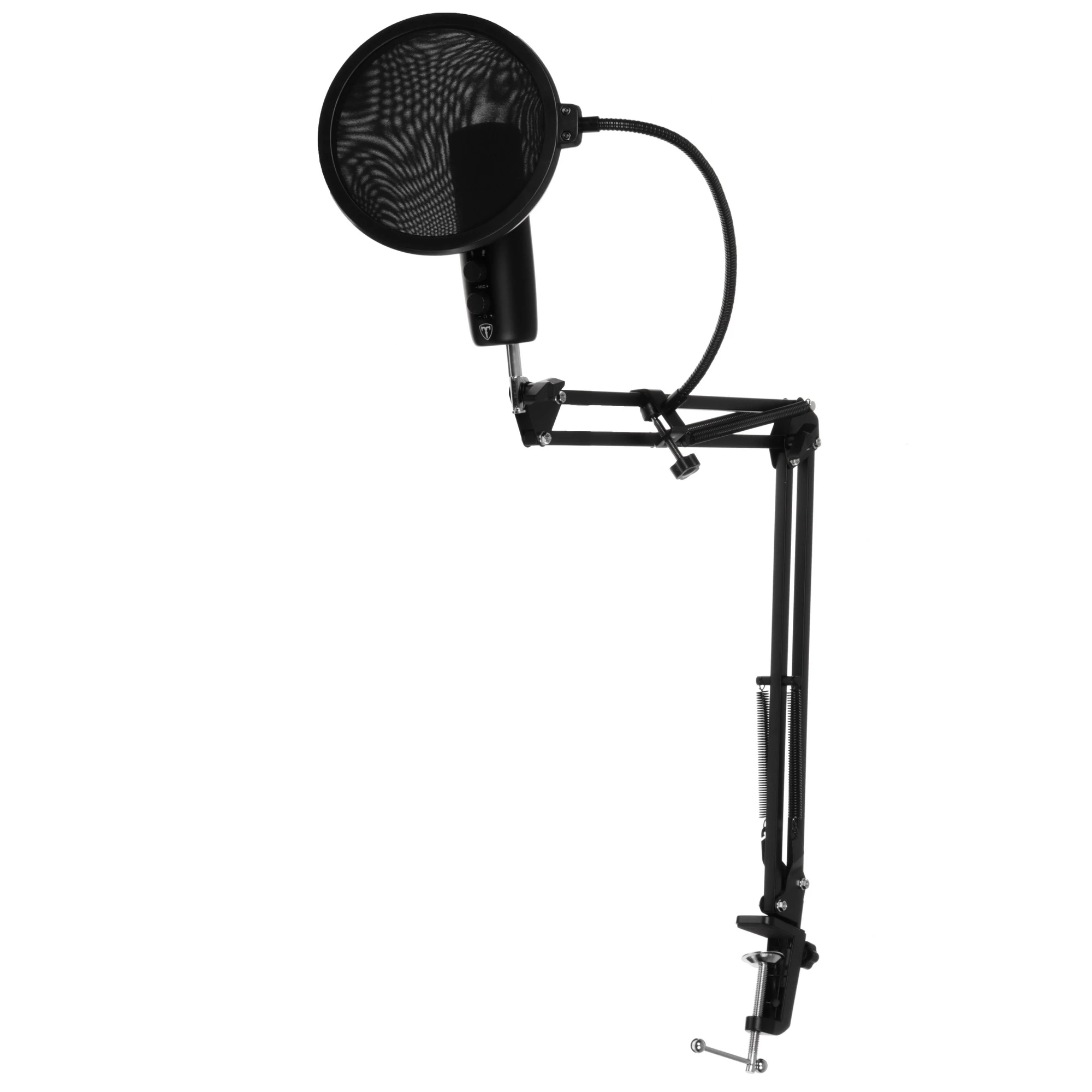 Микрофон T-Line Starvox GMC (64735); конденсаторный; кардиоидный; 20 - 20 000 Гц; стойка-пантограф со струбциной; 2,0 м; USB; чёрный