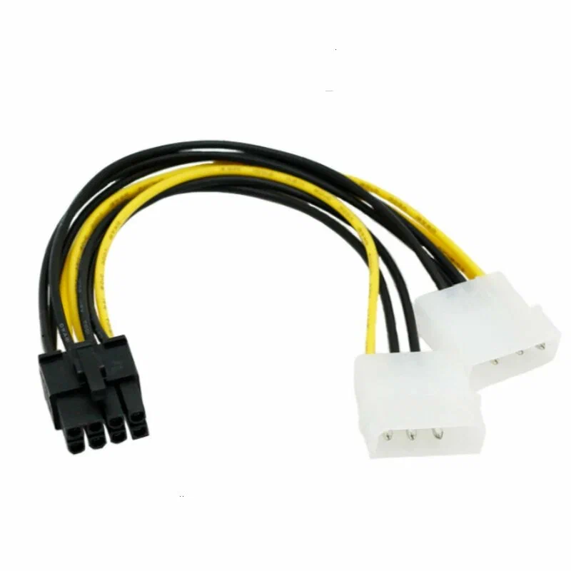 Переходник 2xMolex(4pin) -> PCI-E(8pin); 0,15 м