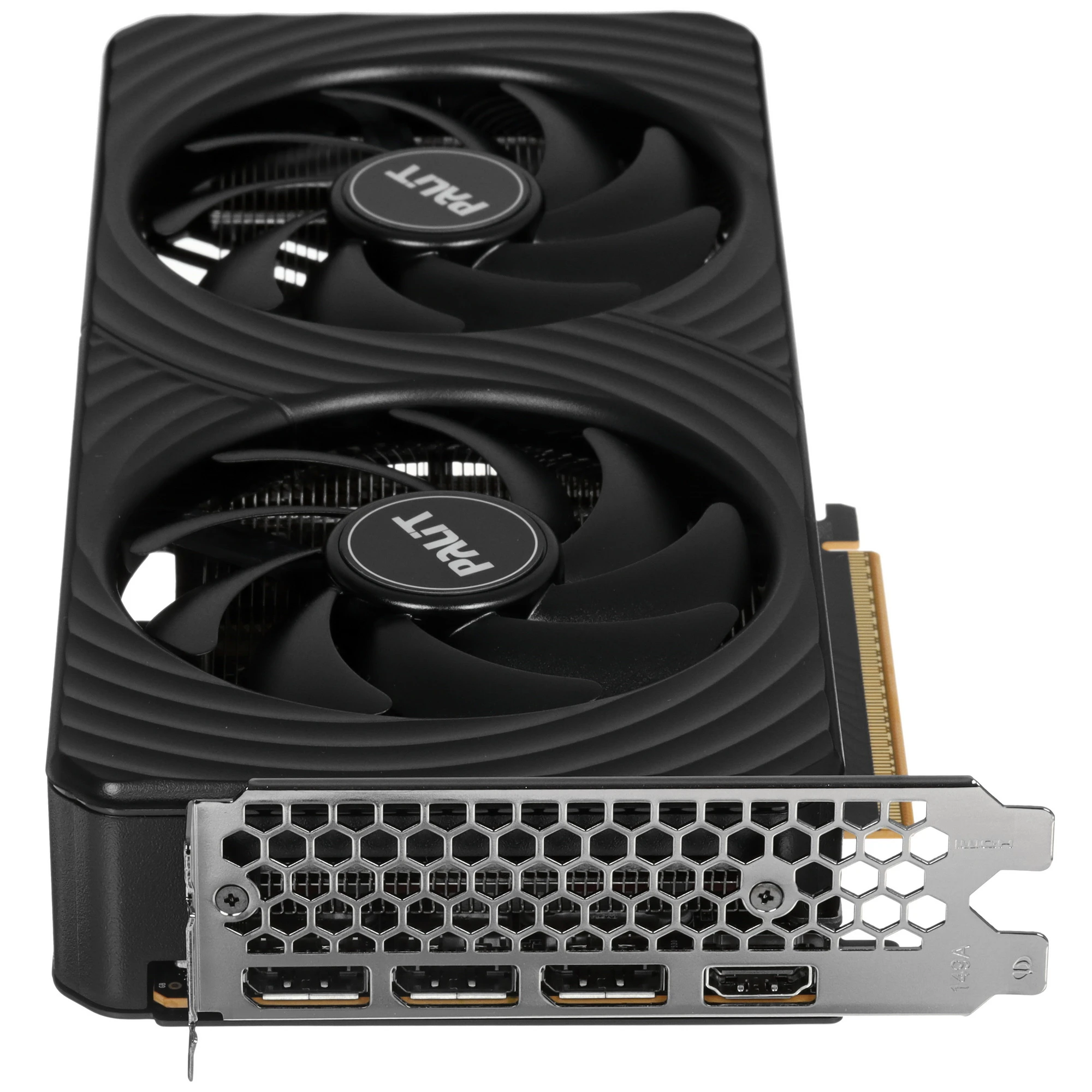 Видеокарта Nvidia GeForce RTX 5050 8 ГБ GDDR6 Palit Dual (NE65050019P1-GB2070D); 2317-2572 МГц; 20 ГГц; 128 бит; 1xHDMI;3xDP; кулер; 2-slot; RET