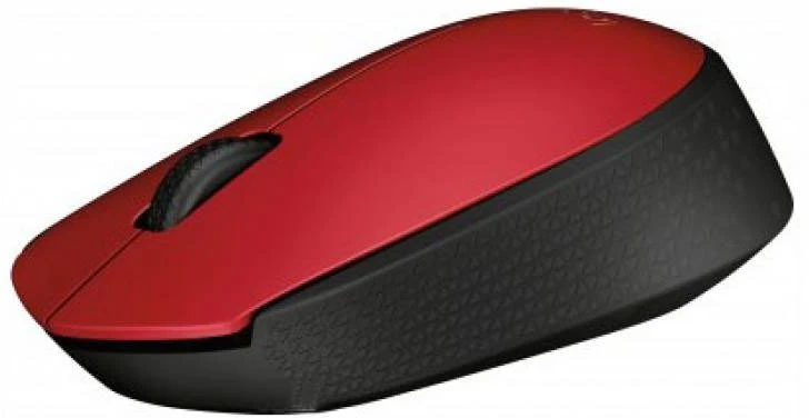Мышь беспроводная Logitech M171 Red/Black (910-004641); USB; 3 кнопки; колесо-кнопка; 1хАА; красный