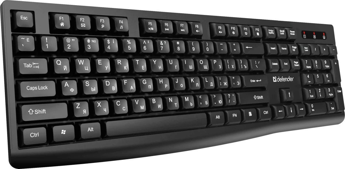 Комплект Defender Seoul C-972 (45972); беспроводной; USB; мембранная; оптическая; 1000-1600 dpi; 1xAA/1xAA; мультимедийный; чёрный
