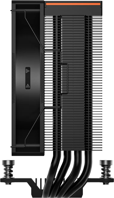 Кулер для процессора 120 мм PCCooler RT400 Digital (RT400-BKNWYL-GL), 1x120 мм, 4 pin, USB, 500-2200 об/мин, черный, 235 Вт, 34.9 дБ, есть дисплей