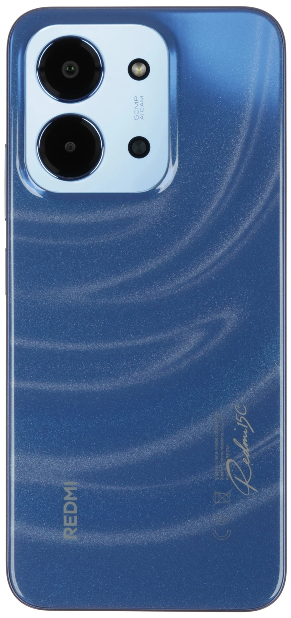 Смартфон Xiaomi Redmi 15C 8/256Gb Blue;  6.9" IPS 120Гц; 1640x720; MT Helio G81 8 ядер 2 ГГц; 8Гб/256Гб; 50+0.08Мп/13Мп BT5.4; WiFi 802.11ac; Android