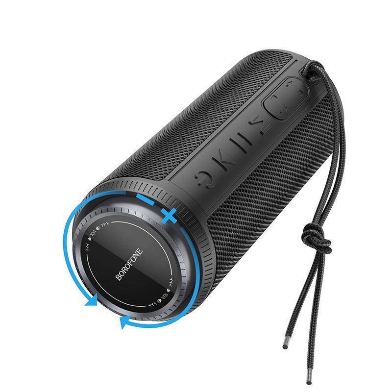 Акустическая система портативная 2.0 Borofone BR22 Black; 2 x 5 Вт; FM тюнер; microSD, USB, AUX; BT 5.1; аккумулятор: 1200 мА-ч, USB; черный