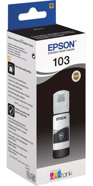 Контейнер Epson 103 (C13T00S14A***); L11XX/L31XX/L51XX; 70 мл; черный (black)