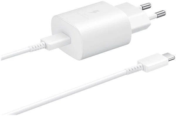 Зарядное устройство Samsung EP-TA845 White (EP-TA845XWEG), 45 Вт, 3А, 1xType-C, Кабель в комплекте Type-C, белый