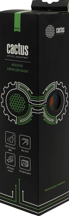 Коврик для мыши Cactus CyberCali (CS-MP-PRO12XL); ткань + резиновая основа; 400 х 300 х 3 мм; игровая поверхность; рисунок
