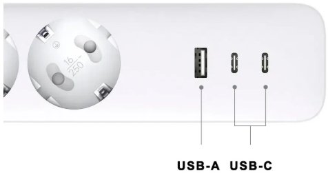 Сетевой фильтр Xiaomi Power Strip; 1,8 м; 3 евро-розеток+3xUSB; 220 В; 10 А; черный
