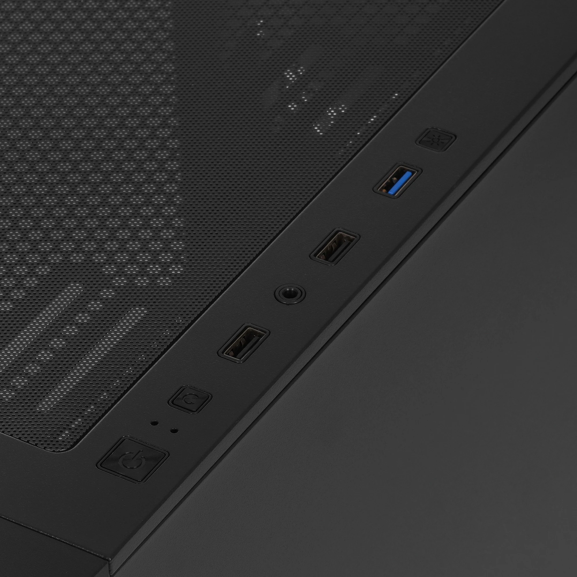 Корпус Powercase ByteFlow (CBFB-A4***); ATX; Midi-Tower; без БП; сталь; 2x3.5" int.; 4 x 120 мм; 1 x USB 3.0/2 x USB 2.0/Mic/Aud; чёрный