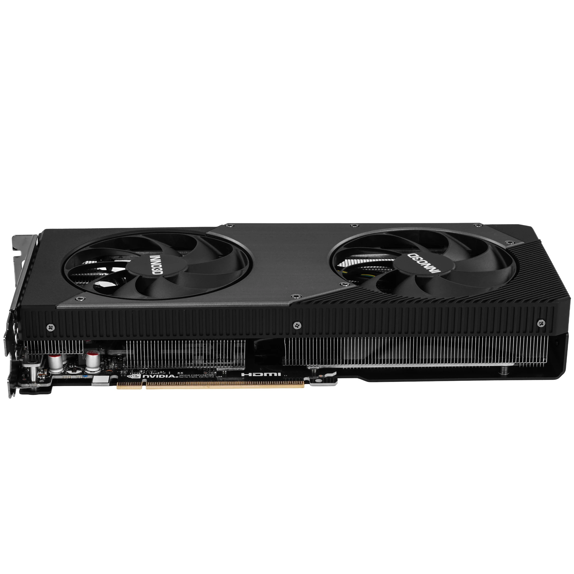 Видеокарта Nvidia GeForce RTX 5060 Ti 16 ГБ GDDR7 Inno3D Twin X2 OC (N506T2-16D7X-191073N); 2407-2602 МГц; 28 ГГц; 128 бит; 1xHDMI;3xDP; кулер; 2-slot