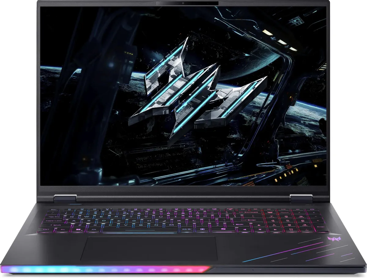 Ноутбук 18" 2560x1600 IPS 240Гц Acer Predator Helios 18 AI PH18-73-99GX (NH.QVZCD.002); Intel Core Ultra 9 275HX; 64Гб; 2Тб; NVIDIA GeForce RTX 5080 1