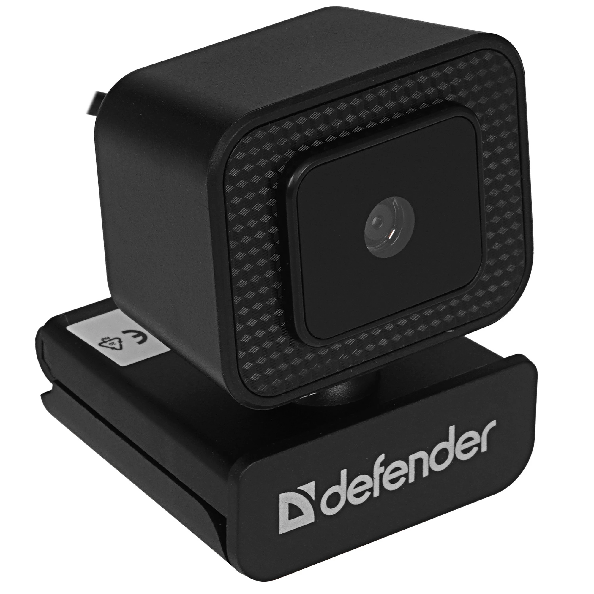 Веб-камера Defender G-lens 2596 QHD (63196); 12,0 Мп; 3840х2160; 4К; автофокус; микрофон с шумоподавлением; универсальное крепление; 1,5 м; чёрный
