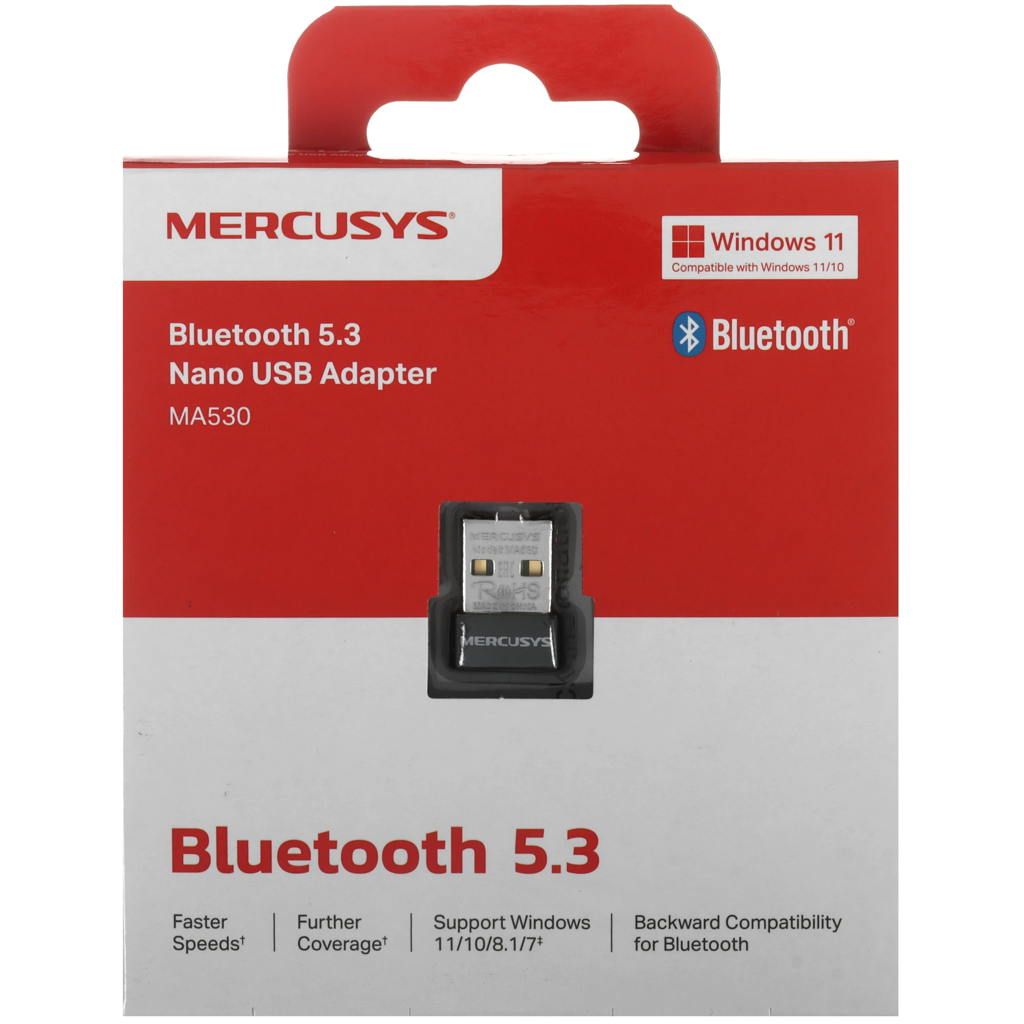 Адаптер Bluetooth 5.3 внешний Mercusys MA530; USB Type-A