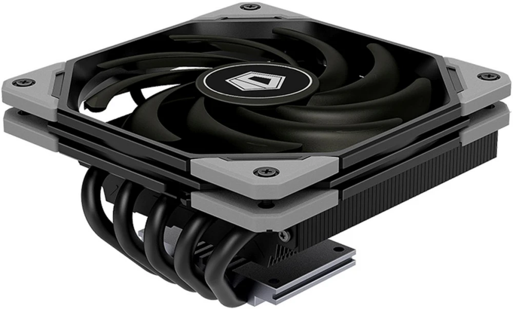 Кулер для процессора 120 мм ID-Cooling IS-50X V3, Top-Flow, 1x120 мм, 4 pin, 500-2000 об/мин, черный, 130 Вт, 31.2 дБ, 5 трубок, алюминий, медь