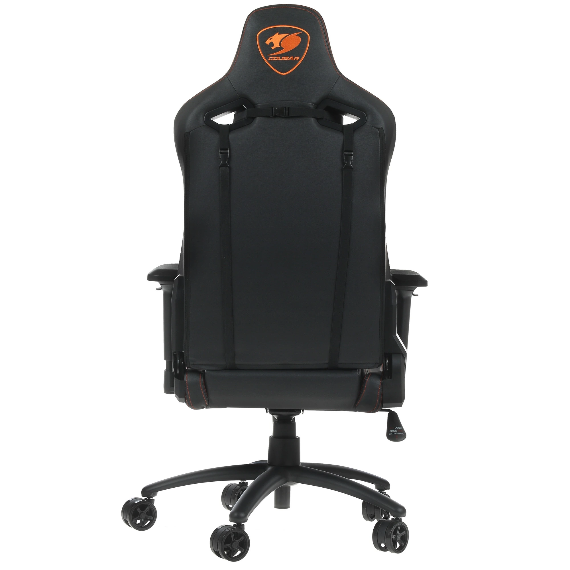 Кресло для геймеров Cougar OUTRIDER S Black (CU-OUTSB***); иск. кожа; регулировка подлокотников 4D; чёрный; 80 мм (класс 4); нагрузка до 120 кг