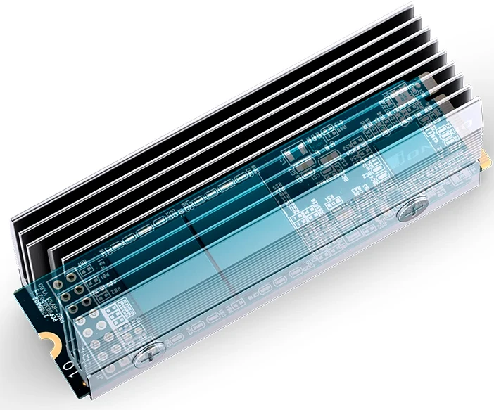 Система охлаждения для SSD JONSBO M201 Silver; пассивная; M.2 2280