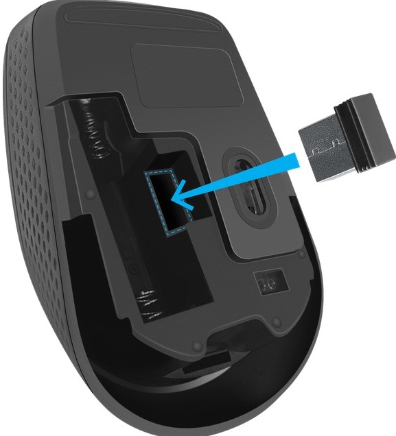 Мышь беспроводная Defender Tiana MB-055 (52055); USB; оптический; 1000 dpi; 3 кнопки; колесо-кнопка; 1xAA; черный