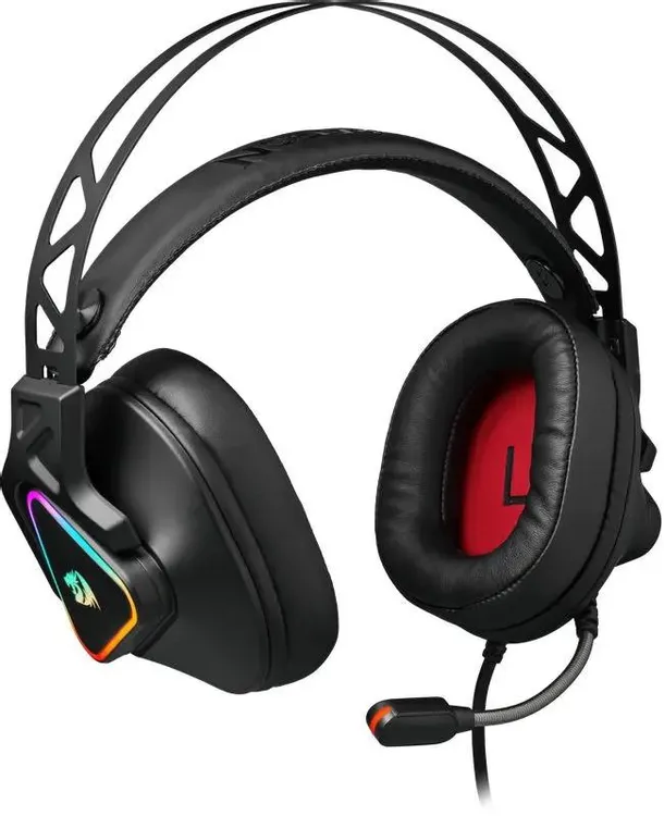 Гарнитура игровая Redragon CADMUS (70712***); оголовье (headband); 20 - 20 000 Гц; 32 Ом; 1,7 м; микрофон; регулятор громкости; USB; подсветка RGB; ви