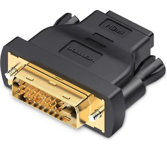 Переходник HDMI(F) - DVI-D(M) Vention (ECDB0) Black