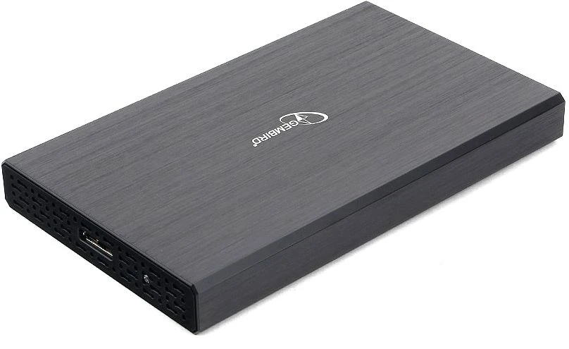 Внешний карман для HDD 2,5" Gembird (EE2-U3S-55); USB 3.0; металл+пластик; черный