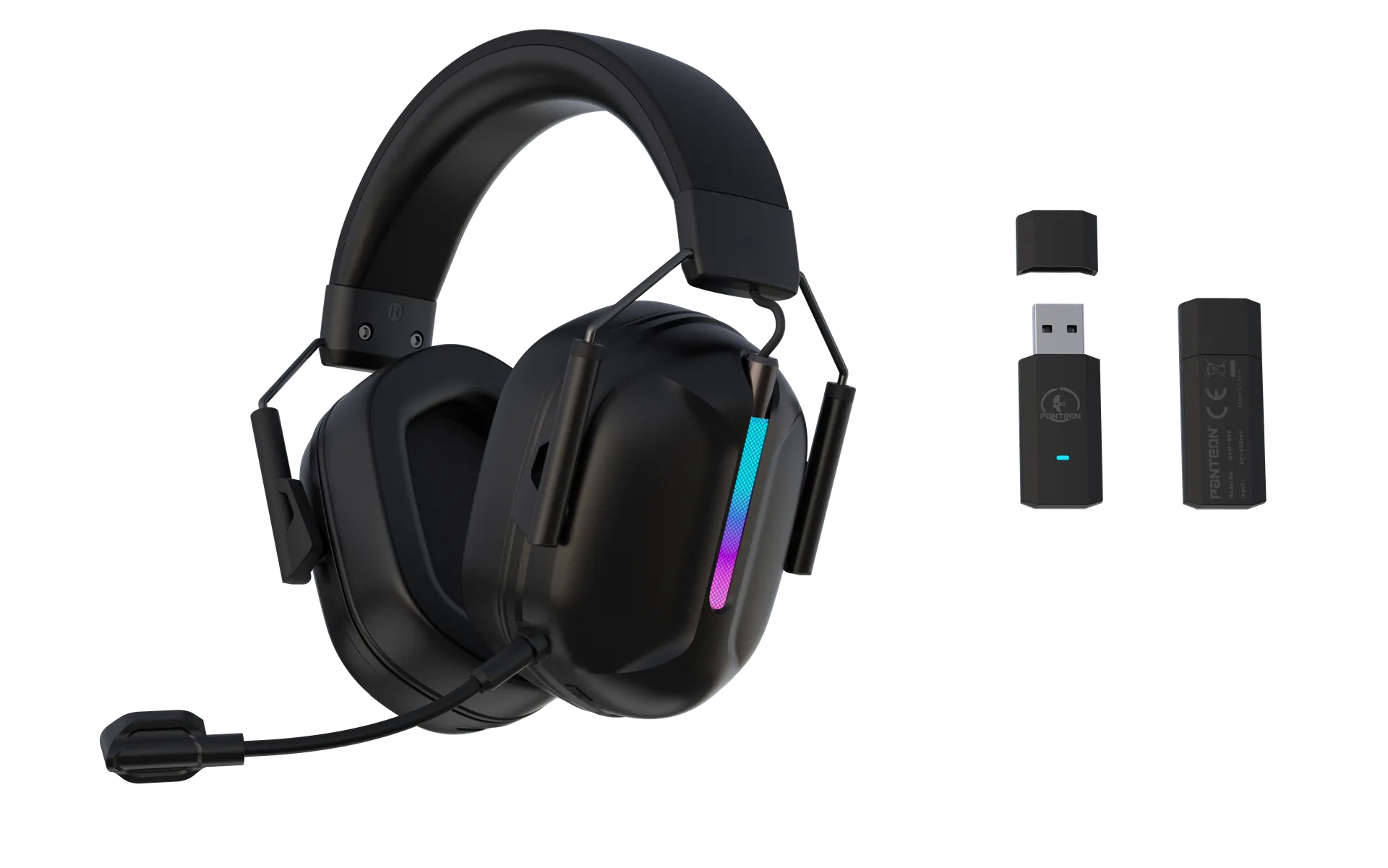 Гарнитура беспроводная Jet.A PANTEON GHP-850 W BT Black; накладные; Bluetooth/2.4 Ггц; оголовье; съемный микрофон; 20 Гц - 20 кГц; 32 Ом; 48ч; чёрный
