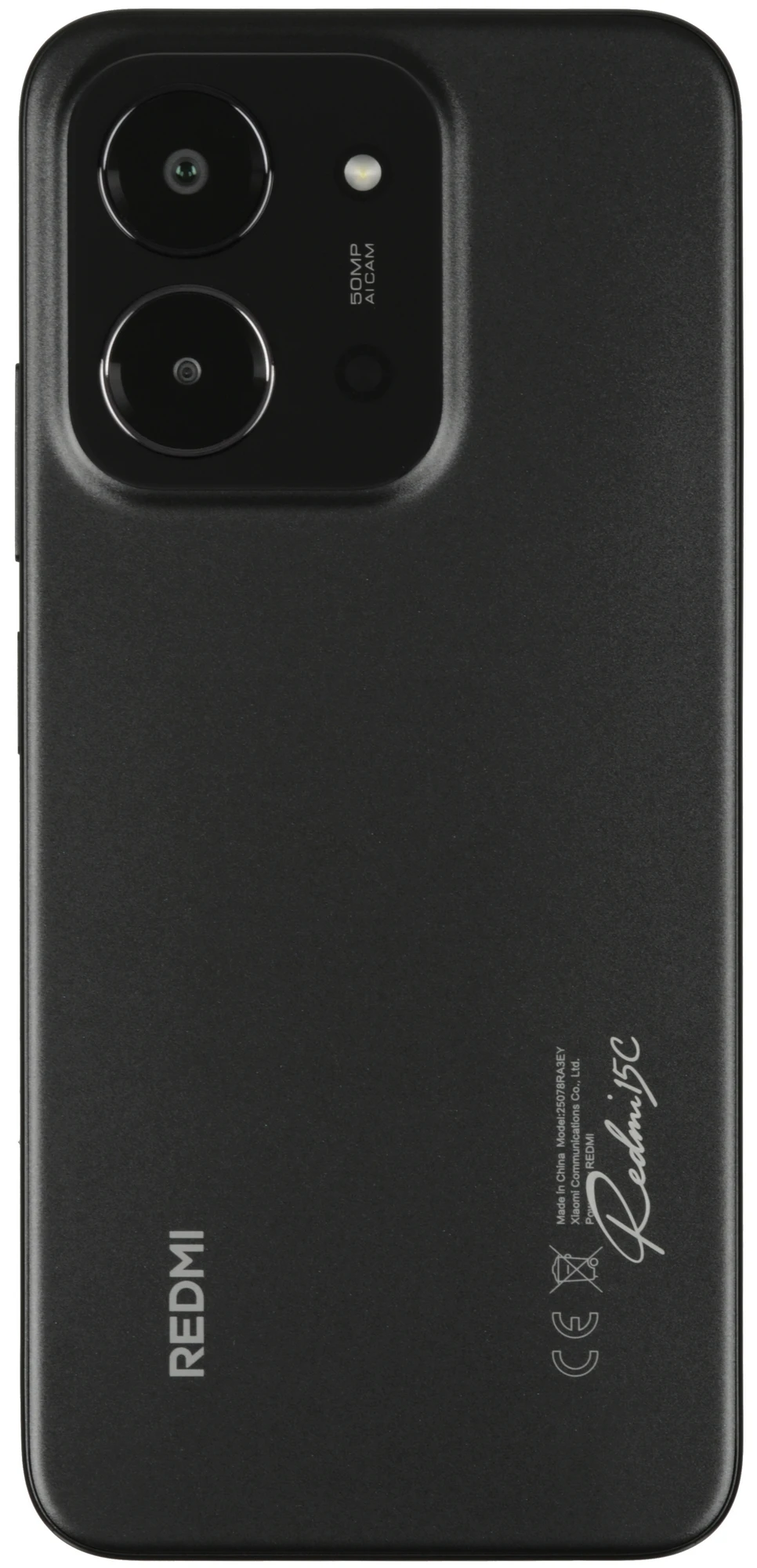 Смартфон Xiaomi Redmi 15C 8/256 Гб Black;  6.9" IPS 120 Гц; 1640 x 720; MT Helio G81 8 ядер 2 Ггц; 50+0.08 Мп/13 Мп BT5.4; WiFi 802.11ac; Android 15