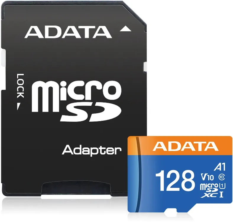 Карта памяти 128 ГБ A-Data Premier (AUSDX128GUICL10A1-RA1***); micro SDHC UHS-I U1; Class 10; адапте