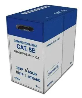 Кабель коммуникационный UTP Lanmaster внутренний (NM-UTP5E4PR-CCA_305***); кат. 5e; 4-х парный; жила 0,50 мм²; ССА (омедненный алюминий сплав); 305 м