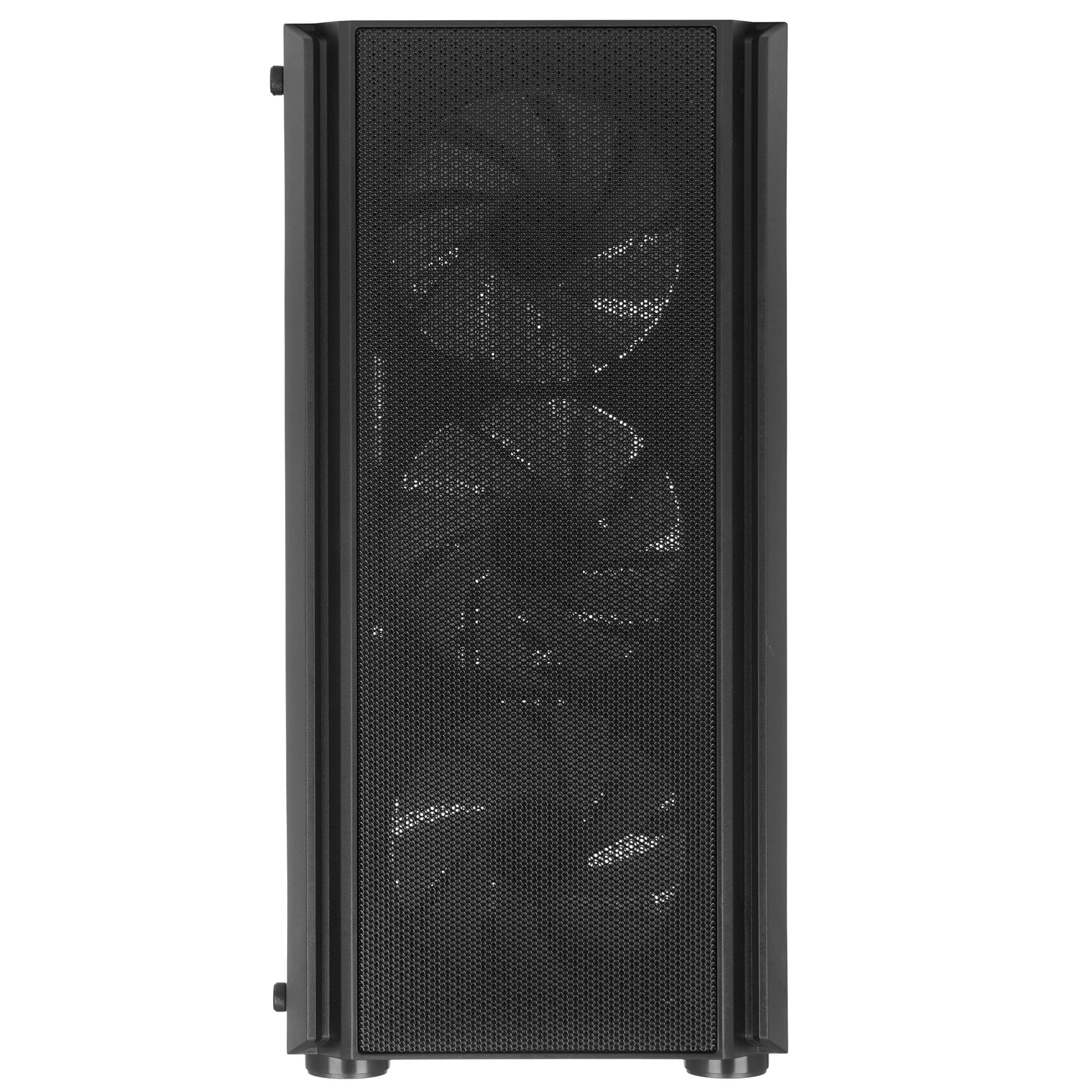 Корпус XASTRA A402M FRGB Black (A402M-4FC12F-BK); mATX; Mini-Tower; без БП; сталь; 2x3.5" int.; 4 x 120 мм; 1xUSB 2.0/1xUSB 3.0/Mic/Aud; чёрный
