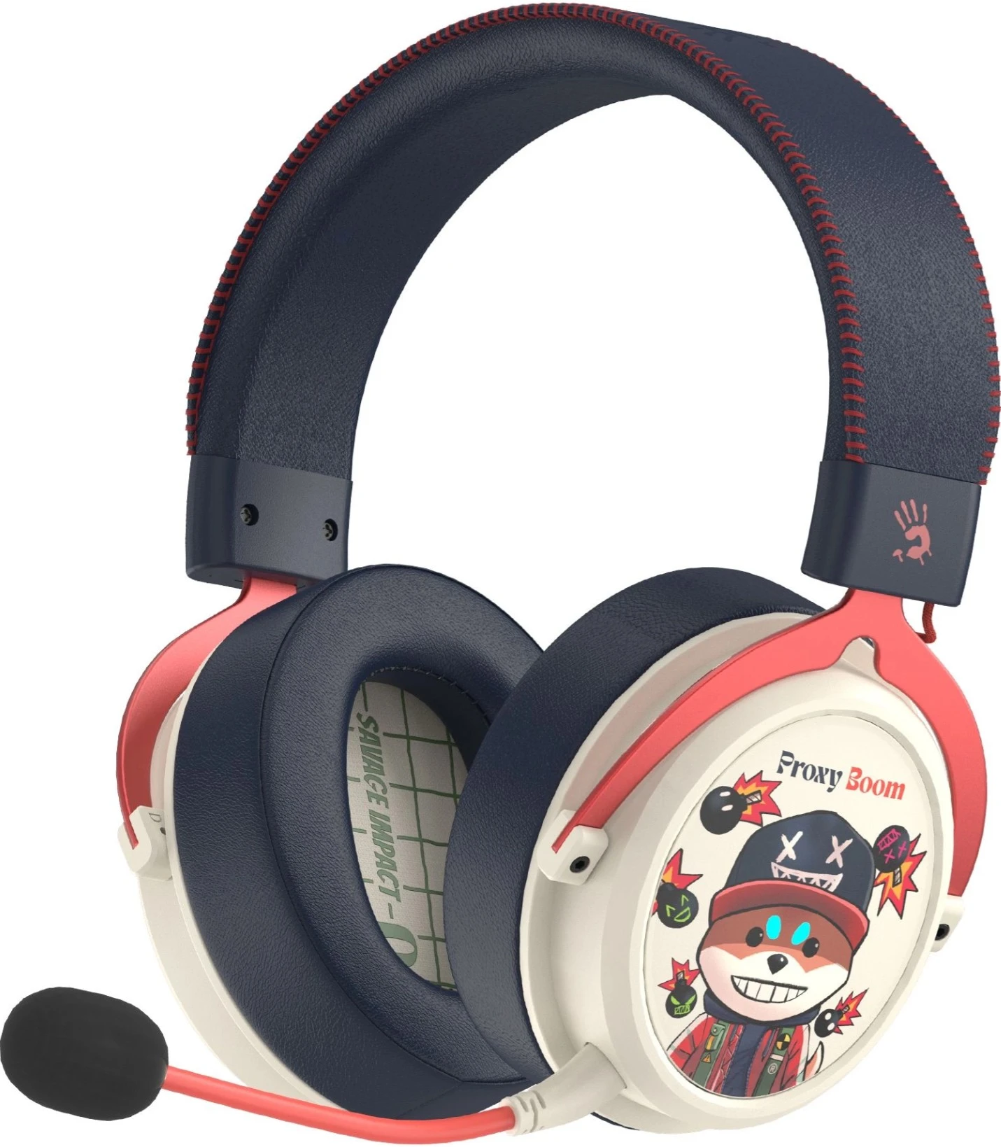Гарнитура беспроводная A4Tech Bloody MR595 Proxy Boom (MR595 Proxy Boom***); накладные; Bluetooth/2.