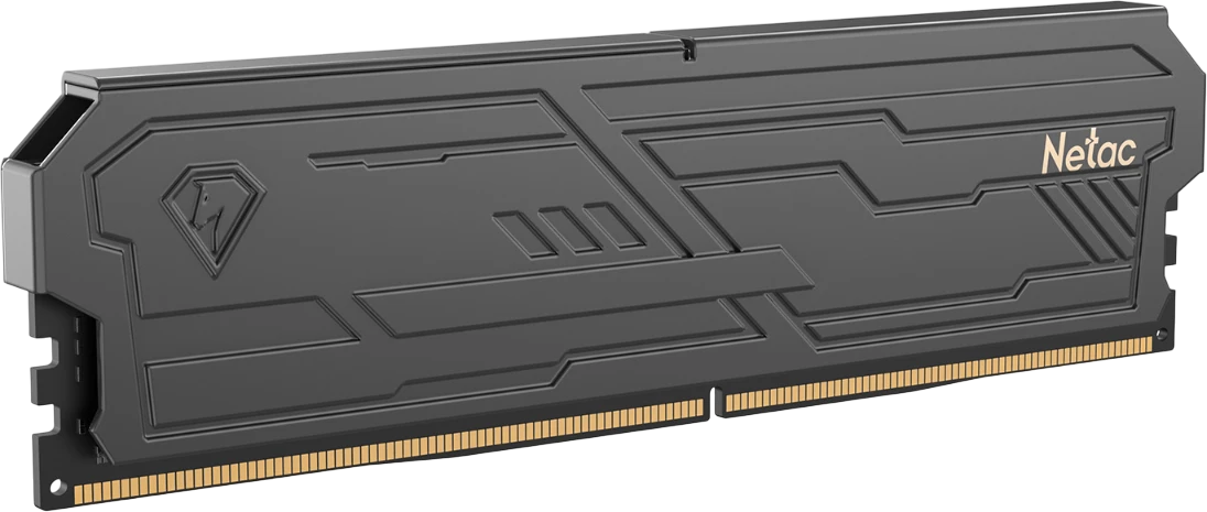 Модуль памяти DDR4 16 ГБ Netac SHADOW III Black (NTSHD4P32SP-16K); 25600 MБ/с; 3200 МГц; радиаторы; RET