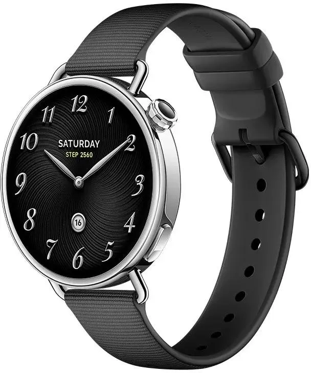 Умные часы Xiaomi Watch S4 41mm Black; (M2502W1); 1.32"; AMOLED; 466x466; BT5.4; IP68*; 320 мА/ч; серебристый